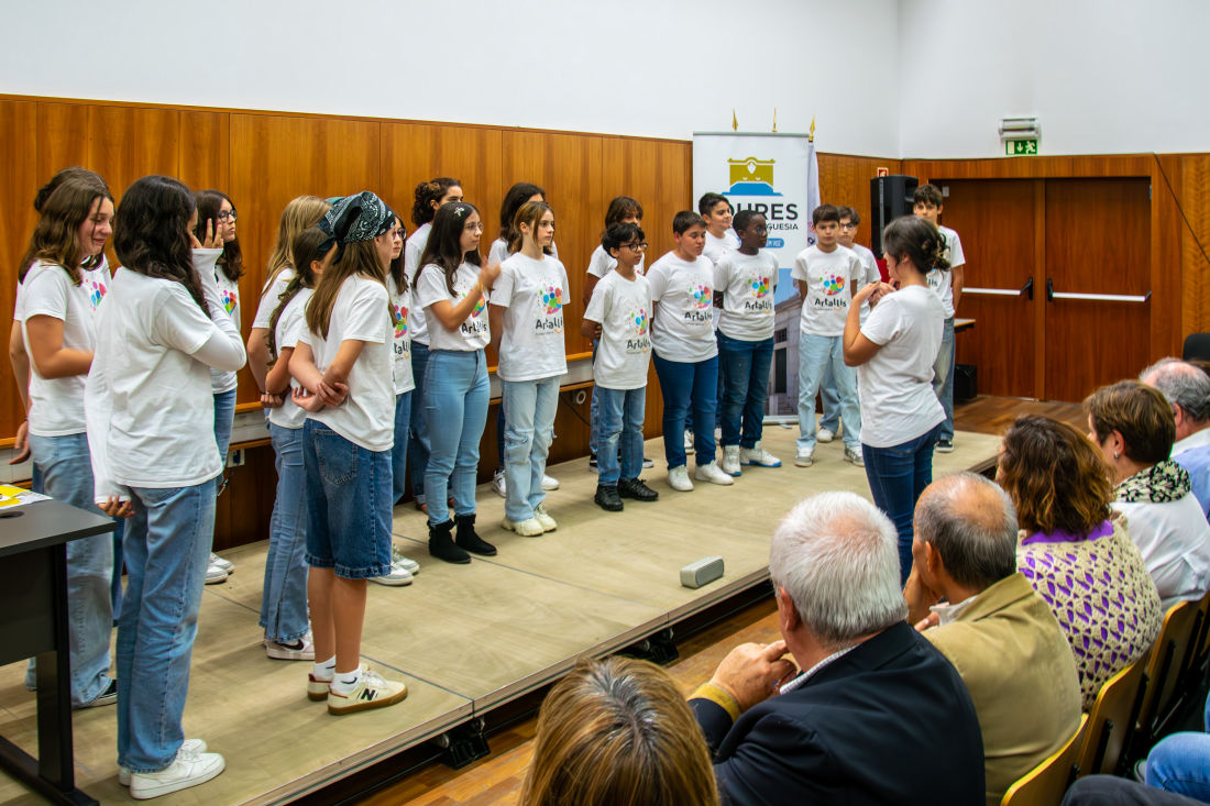 Imagem da cerimónia melhores alunos 2024